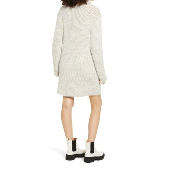 LULUS Sweet Whispers Long Sleeve Sweater Dress - Picture 2 of 6